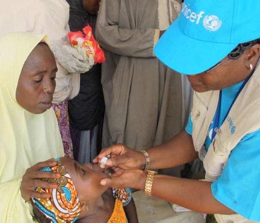 child vaccination cholera nigeria unicef